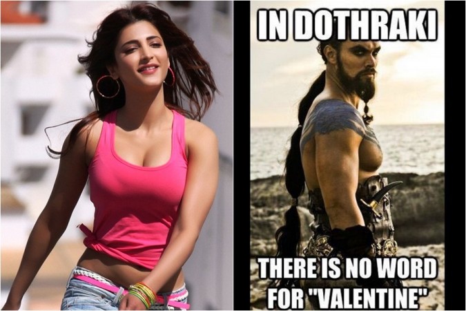Shruti Haasan and her funny meme on Dothraki Shruti Haasan and her funny meme on Dothraki