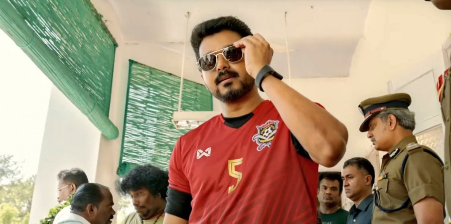 A screen shot from Vijays Bigil trailer. Vijay's Bigil