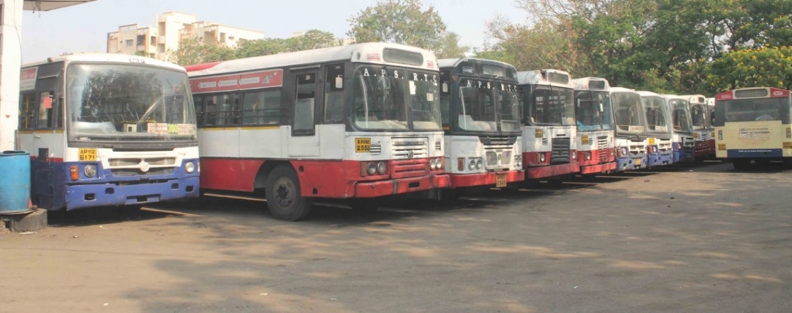 The driver had resorted to the extreme step during a protest by TSRTC employees, whose indefinite strike entered the ninth day on Sunday. Telangana Bus strike