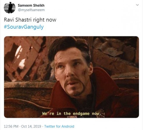 Sourav Ganguly Tweet
