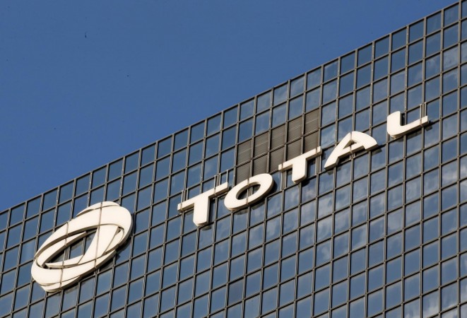 A logo of French oil company Total is seen at an office building in La Defense business district in Courbevoie near Paris, France, October 12, 2019. Total SA