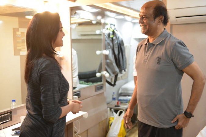 Keerthy Suresh and Rajinikanth. Rajinikanth and Keerthy Suresh