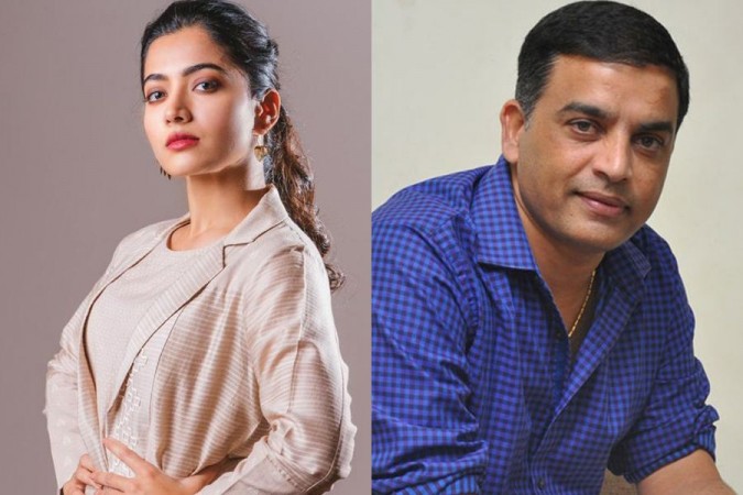 Rashmika Mandanna and Dil Raju. Rashmika Mandanna and Dil Raju