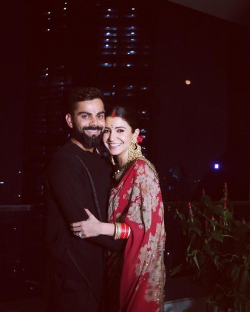 Virat with wife Anushka on Karwa Chauth Virat Kohli Karwa Chauth