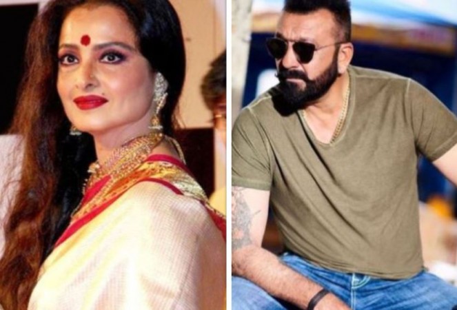 Rekha and Sanjay Dutt