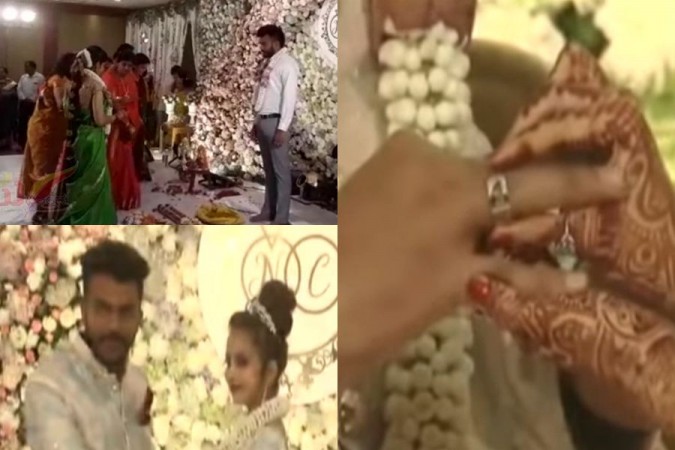 Chandan Shetty and Niveditha Gowda exchange rings and get engaged. Chandan Shetty and Niveditha Gowda Engagement
