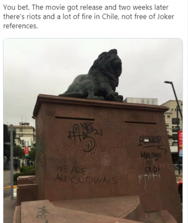 Image: @AnotherCamilo/Twitter Protests in Chile