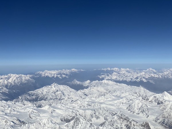 A view of the Himalayas in Ladakh that Defence Minister Rajnath Singh tweeted after his visit to Siachen Glacier, which he declared open to tourism. Majestic Himalayas in Ladakh on way to Siachen Glacier