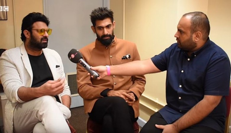 Prabhas and Rana Daggubati in an interview with BBC at the backstage of the Royal Albert Hall Prabhas and Rana Daggubati in an interview with BBC at the backstage of the Royal Albert Hall