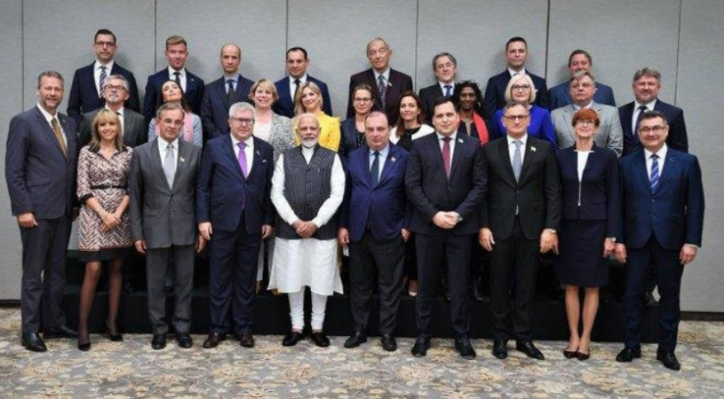 Image: ANI/Twitter EU Delegation
