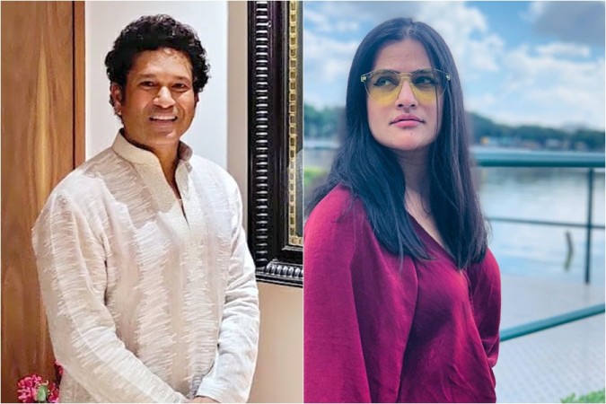Sachin Tendulkar, Sona Mohapatra Sachin Tendulkar, Sona Mohapatra