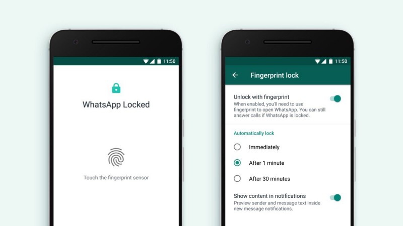WhatsaApp for Android gets fingerprint lock option WhatsaApp for Android gets fingerprint lock option