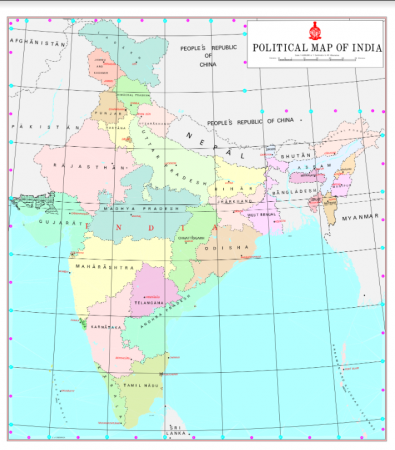 Now, India has 28 States and nine Union Territories. map of jammu kashmir