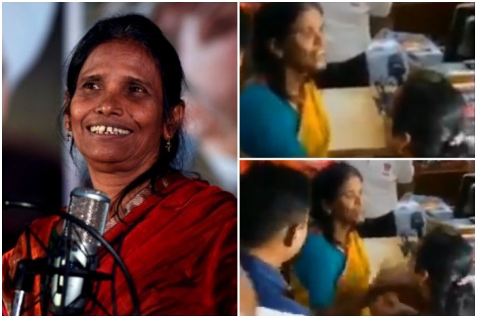 Ranu Mondal misbehaves with fan Ranu Mondal misbehaves with fan