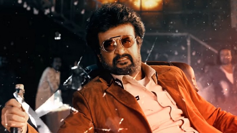 A screen shot of Rajinikanth's Darbar motion poster. Rajinikanth's Motion Poster from Darbar