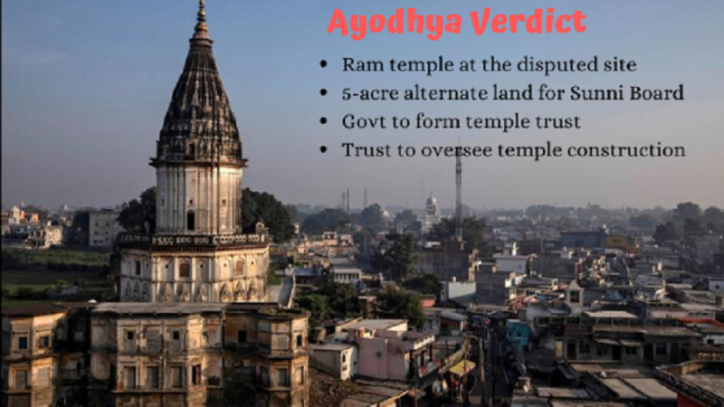 Supreme Court paves way for construction of Ram temple at disputed site in Ayodhya. ayodhya verdict
