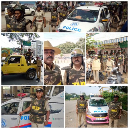 Bengaluru Police maintains law and order post Ayodhya verdict. Bengaluru Police maintains law and order post Ayodhya verdict