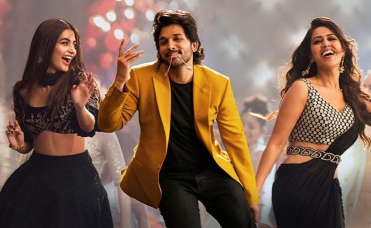 Pooja Hegde and Allu Arjun in Ala Vaikunthapuramulo Pooja Hegde and Allu Arjun in Ala Vaikunthapuramulo