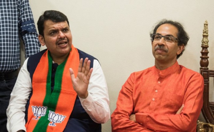 Shiv Sena with 56 members refused to join the BJP in forming a government, insisting on rotation of Chief Ministership. shiv sena
