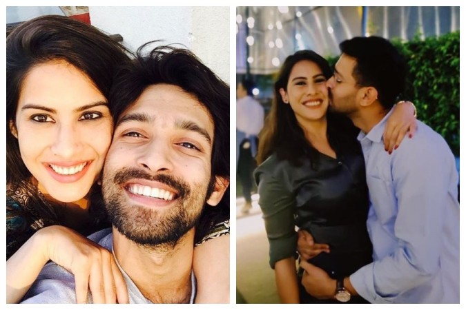 Vikrant Massey with his girlfriend Sheetal Thakur Vikrant Massey with his girlfriend Sheetal Thakur