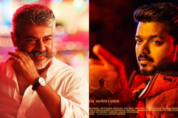 Ajith's Viswasam beats Vijay's Bigil in a Twitter India poll Ajith's Viswasam vs Vijay's Bigil
