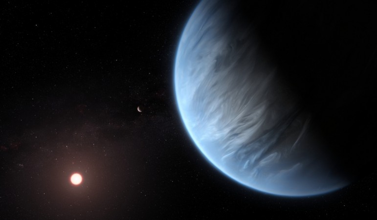 Water discovered on potentially habitable planet. planet
