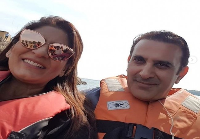 Archana Puran Singh with husband Parmeet Sethi Archana Puran Singh with husband Parmeet Sethi