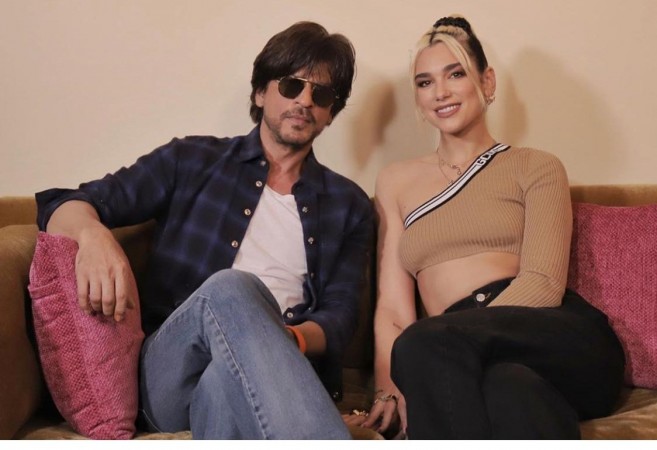 Shah Rukh Khan with singer Dua Lipa Shah Rukh Khan with singer Dua Lipa