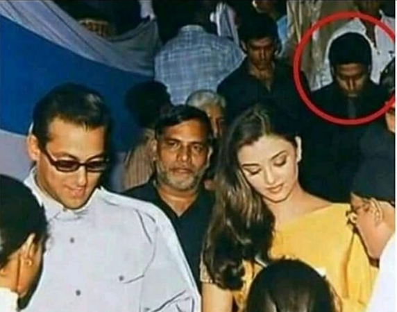Salman Khan, Aishwarya Rai Bachchan and Abhishek Bachchan in one frame.
