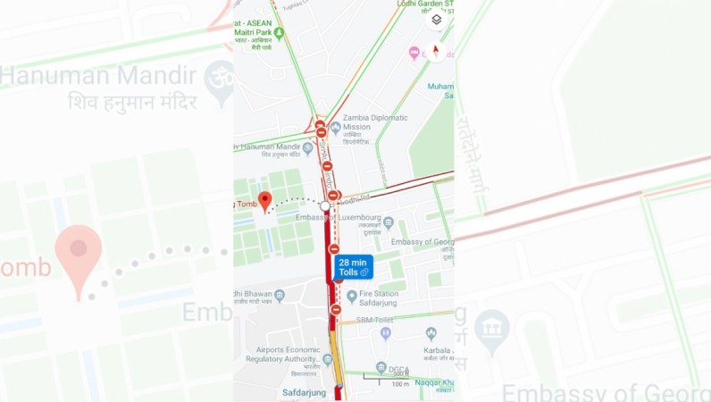 Massive traffic snarls were reported in central Delhi on Monday as hundreds of protesting students of JNU were stopped from marching towards Parliament which also led to them scuffling with the police. jnu march