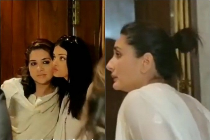 Aishwarya Rai, Kareena Kapoor arrive at Manish Malhotra's residence to pay their last respects. Aishwarya Rai, Kareena Kapoor