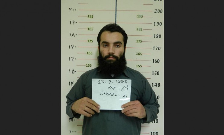 Anas Haqqani, a senior leader of the Haqqani network, arrested by the Afghan Intelligence Service (NDS) in Khost province is seen in this handout picture released October 16, 2014. Afghan Taliban commander