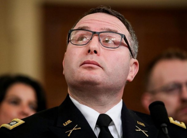 Alexander Vindman, director for European Affairs at the National Security Council. Alexander Vindman