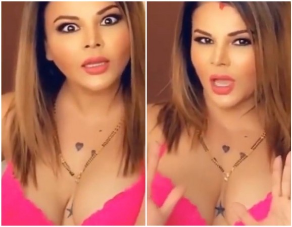 Rakhi Sawant in her latest Instagram video. Rakhi Sawant in her latest Instagram video
