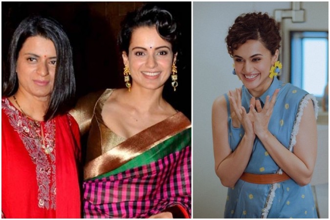 Taapsee Pannu takes dig at Kangana Ranaut and Rangoli Chandel. Taapsee Pannu takes dig at Kangana Ranaut and Rangoli Chandel