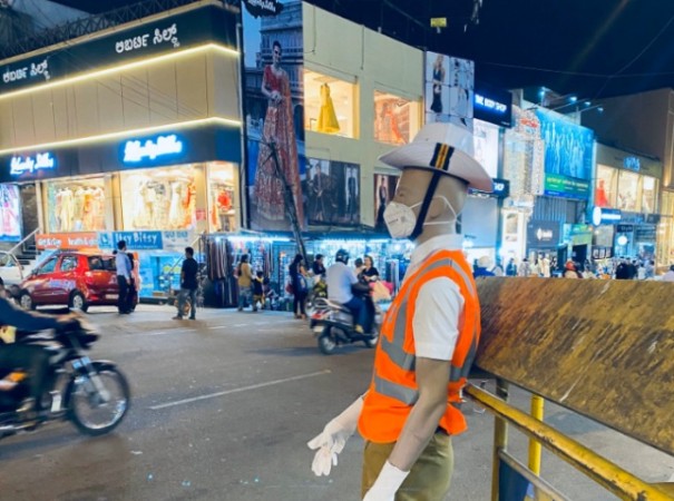 Bengaluru traffic police mannequin Bengaluru traffic police mannequin