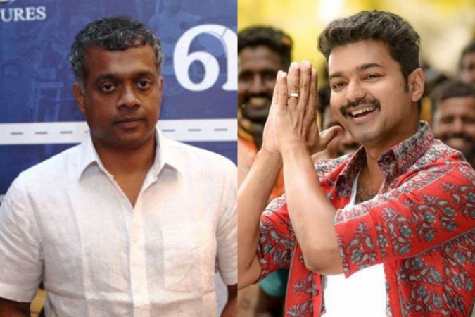 Gautham Menon and Vijay. Gautham Menon and Vijay
