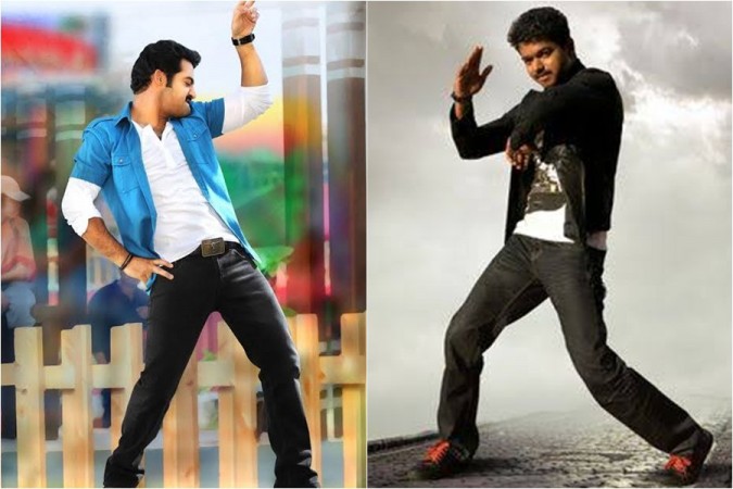 Young tiger Junior NTR and Thalapathy Vijay Young tiger Junior NTR and Thalapathy Vijay