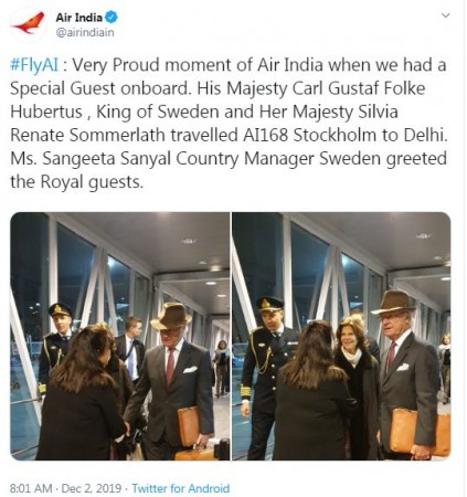 Air India tweet Air India tweet