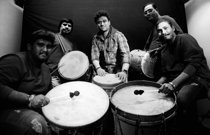 Devi Sri Prasad with his team Devi Sri Prasad with his team