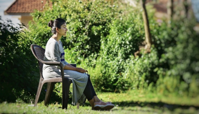 Sai Pallavi meditating Sai Pallavi meditating