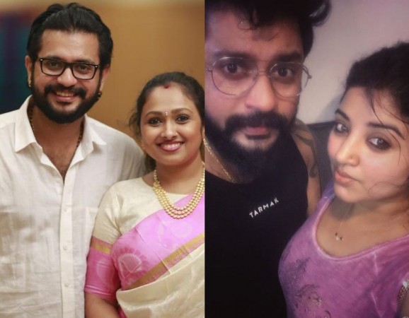 First Pic: Jayashree Rao with her estranged husband Isvar Raghunathan. Second Pic: Isvar Raghunathan with VJ Mahalakshmi. Trouble in Jayashree Rao-Isvar Raghunathan's Paradise