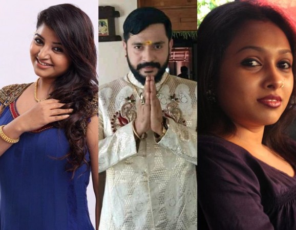 VJ Mahalakshmi, Isvar Raghunathan and his estranged wife Jayashree Rao. Isvar Raghunathan has extra-marital affair with VJ Mahalakshmi
