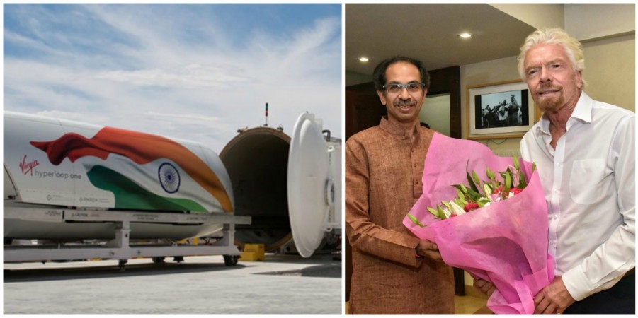Richard Branson, founder of Virgin Group, meets the Maharashtra Chief Minister Uddhav Thackeray in Mumbai Hyperloop