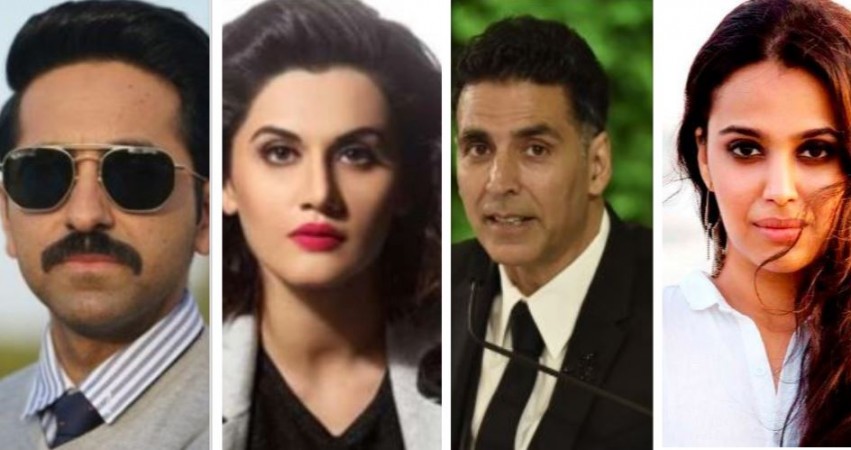 Ayushmann Khurrana, Taapsee Pannu, Akshay Kumar, Swara Bhasker Ayushmann Khurrana, Taapsee Pannu, Akshay Kumar, Swara Bhasker