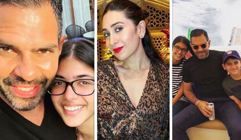 Sanjay Kapur, Karisma Kapoor, Samaira, Kiaan Sanjay Kapur, Karisma Kapoor, Samaira, Kiaan