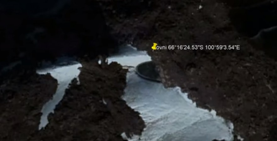 Disc-shaped object in Antarctica Disc Antarctica