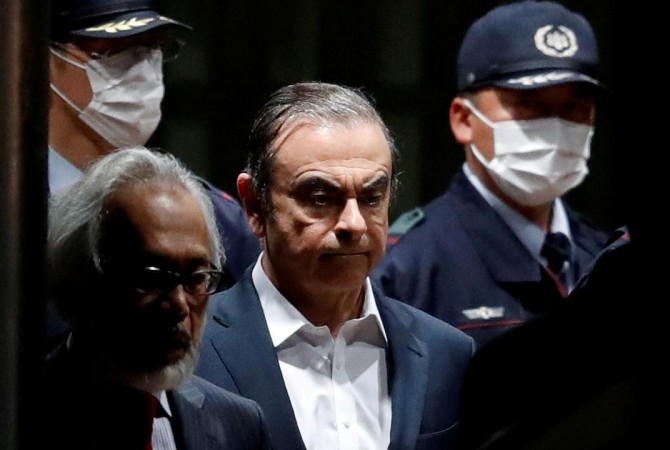 Former Nissan Motor chairman Carlos Ghosn leaves the Tokyo Detention House. Carlos Ghosn