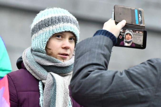 Swedish environmental activist Greta Thunberg celebrates her 17th birthday by attending the weekly Greta Thunberg