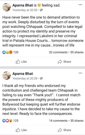 Deepika Padukone's 'Chhapaak' in a legal trouble Deepika Padukone's 'Chhapaak' in a legal trouble